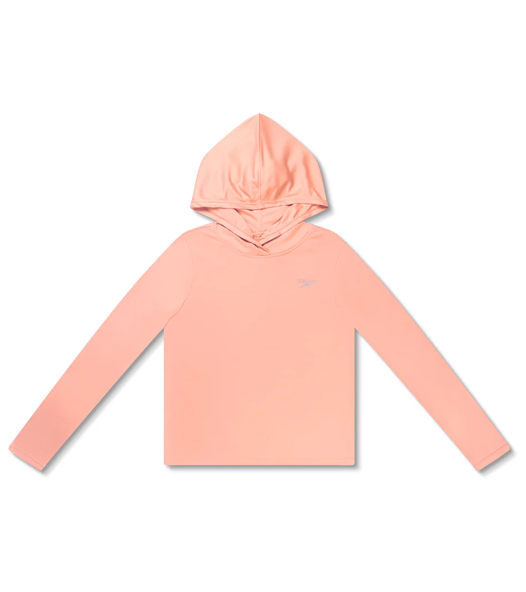 Speedo Girl's Hooded Swim Tee (Little Kid,Big Kid) - Image 6