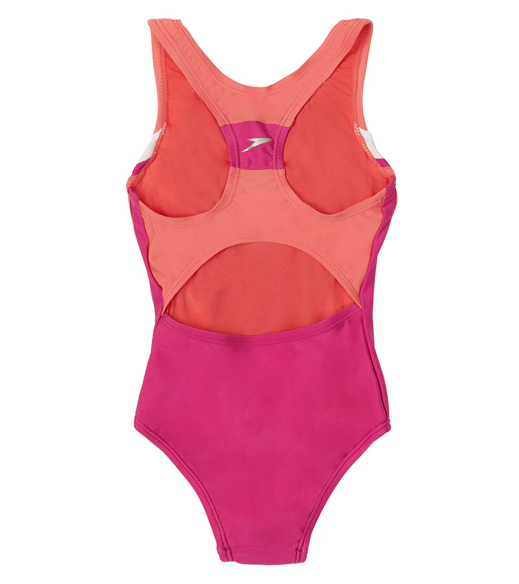 Speedo Girls' Infinity Splice One Piece Swimsuit (Little Kid, Big Kid) - Image 28
