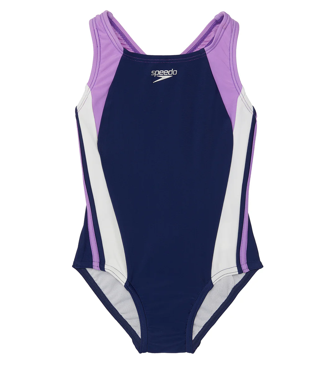Speedo Girls' Infinity Splice One Piece Swimsuit (Little Kid, Big Kid) - Image 32