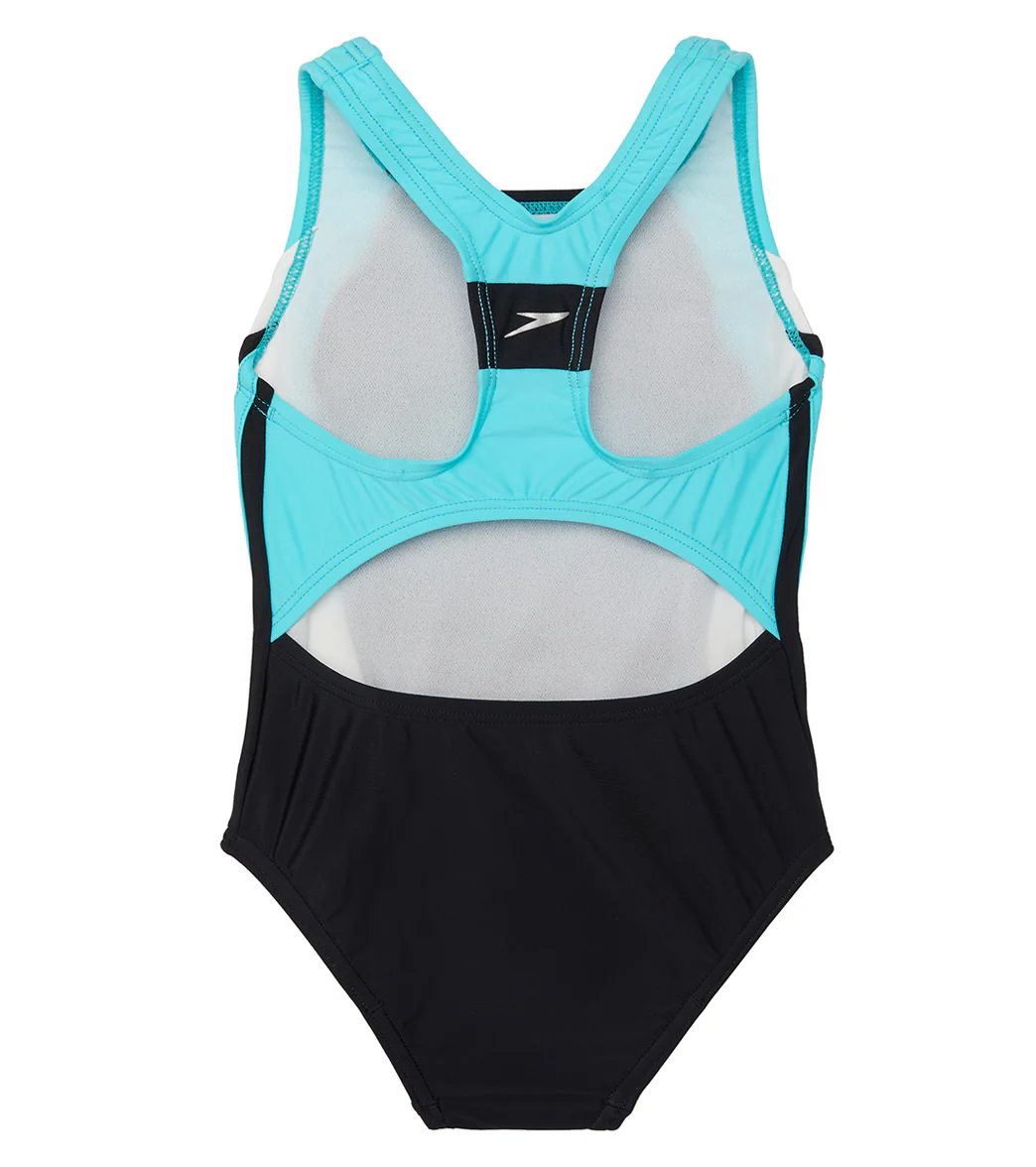 Speedo Girls' Infinity Splice One Piece Swimsuit (Little Kid, Big Kid) - Image 40