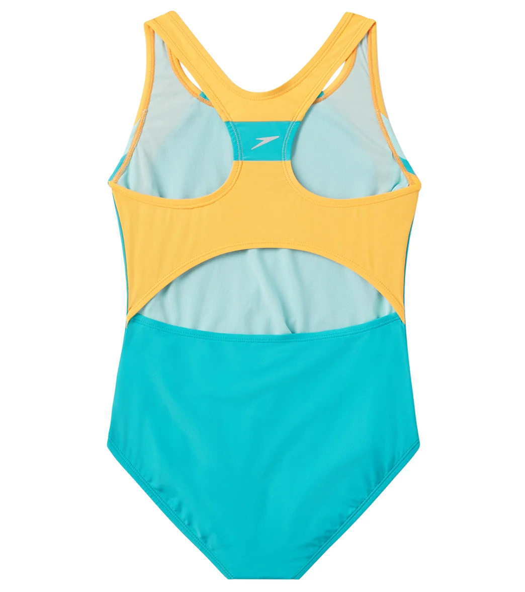 Speedo Girls' Infinity Splice One Piece Swimsuit (Little Kid, Big Kid) - Image 53