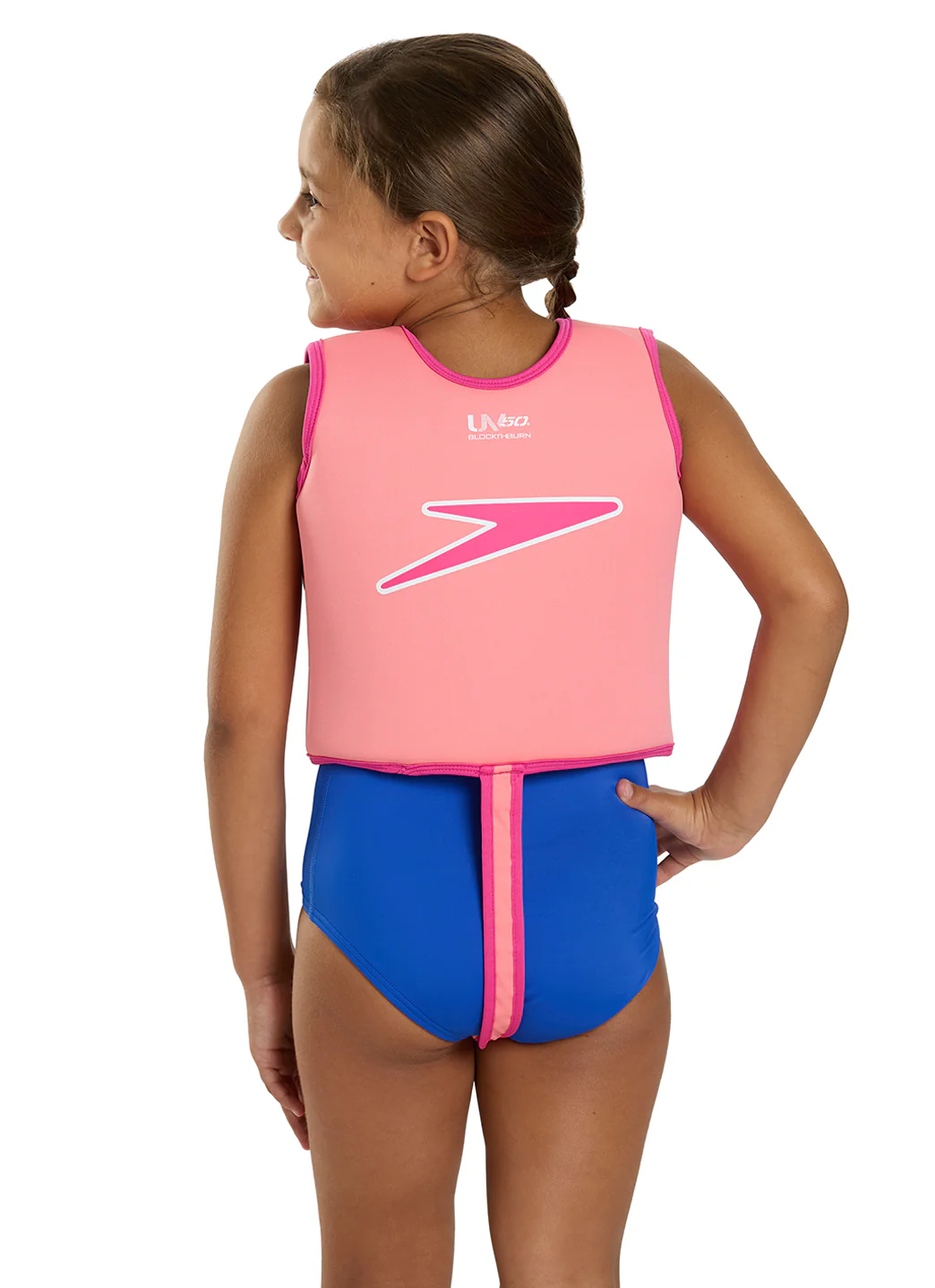 Speedo Girls' Learn To Swim Printed Neoprene Swim Vest (2yrs-6yrs) - Image 3