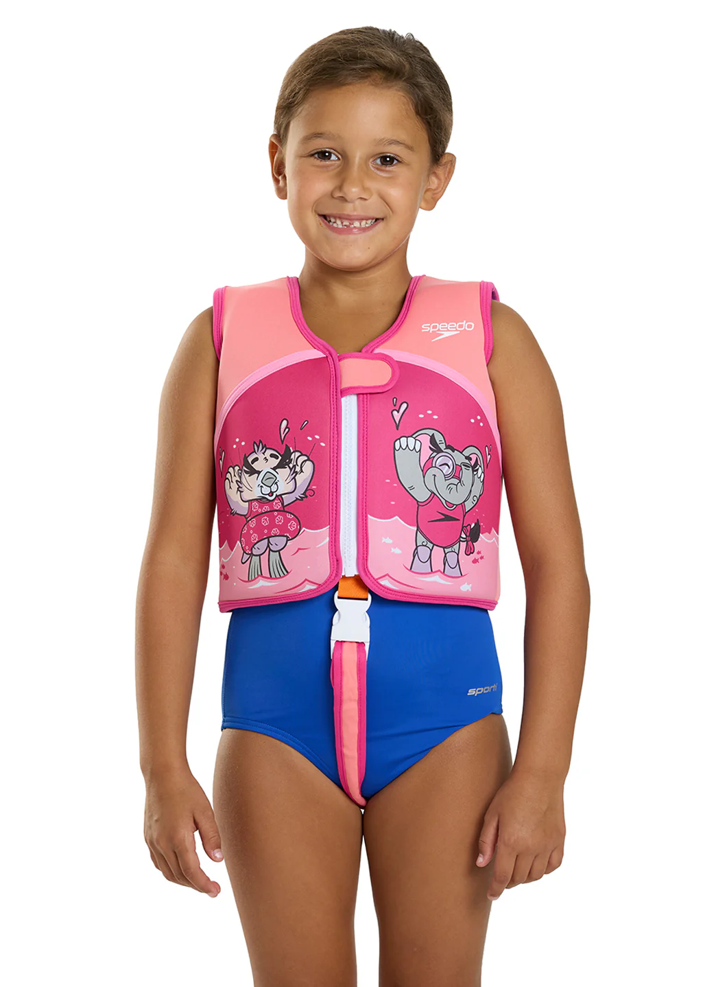 Speedo Girls' Learn To Swim Printed Neoprene Swim Vest (2yrs-6yrs) - Image 5