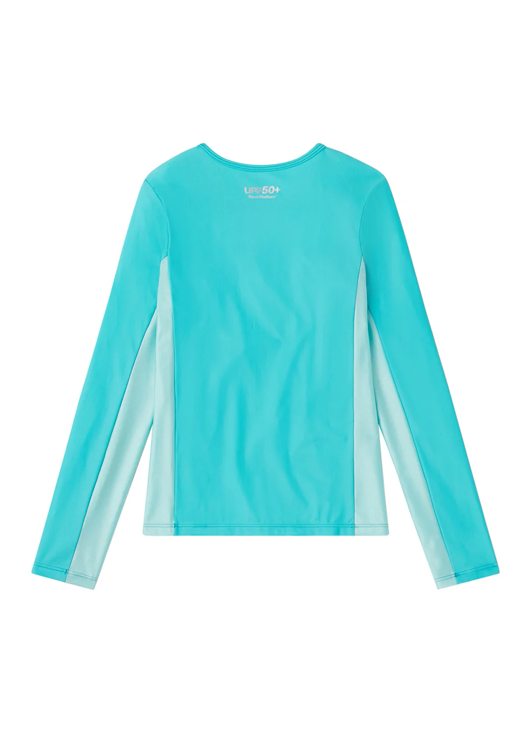 Speedo Girls' Long Sleeve Printed Splice Rash Guard (Little Kid, Big Kid) - Image 3