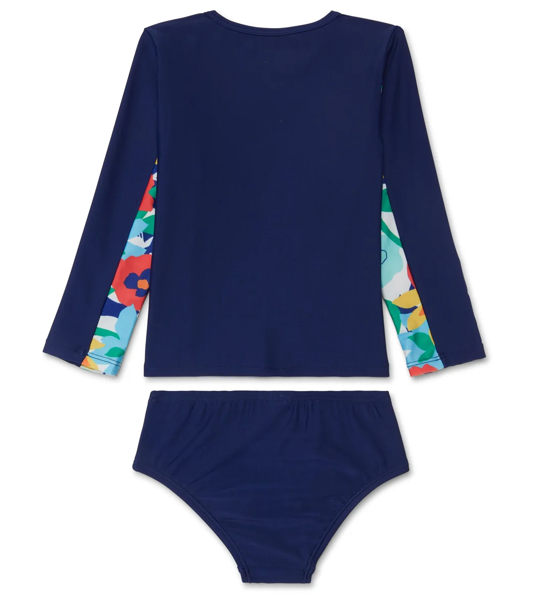 Speedo Girls' Long SleeveTwo Piece Rashguard Set (Baby, Toddler) - Image 15