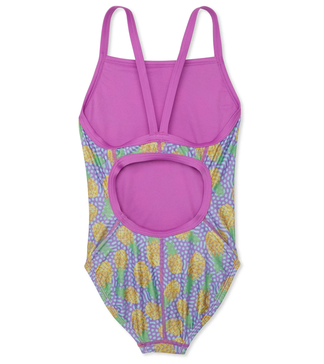 Speedo Girls' Printed Propel Back One Piece Swimsuit (Big Kid) - Image 23