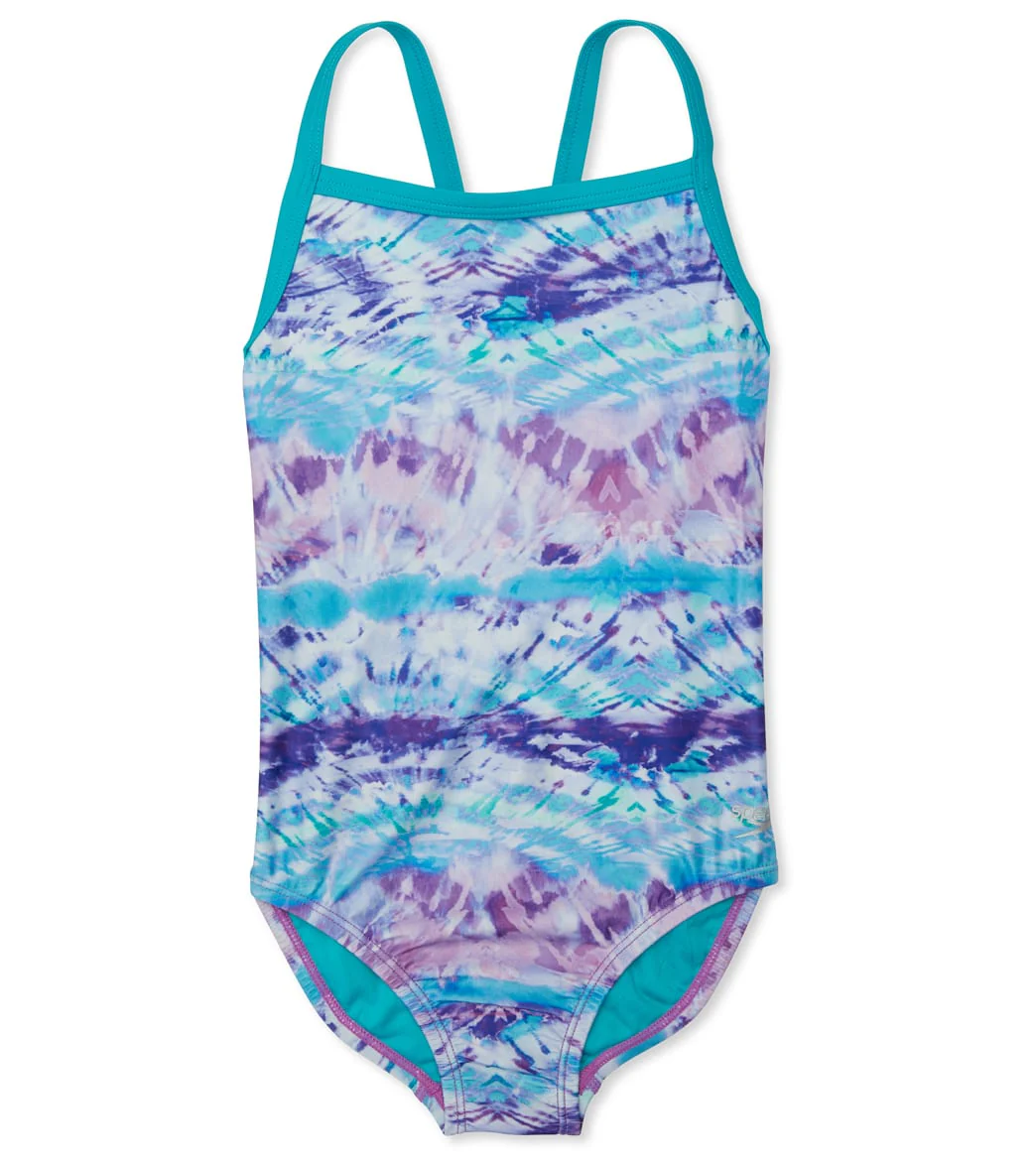 Speedo Girls' Printed Propel Back One Piece Swimsuit (Big Kid) - Image 9