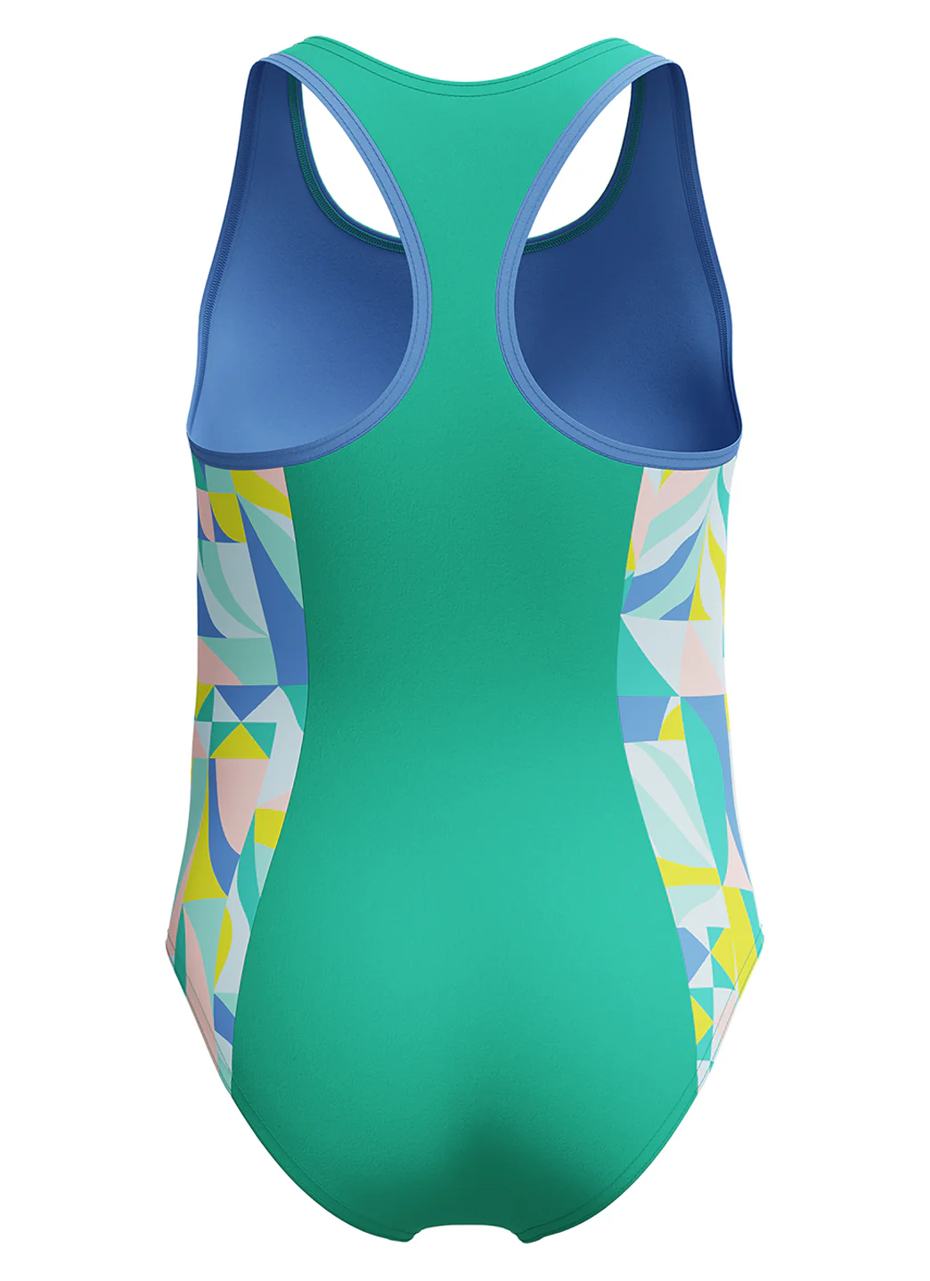 Speedo Girls' Printed Spliced Racerback One Piece Swimsuit (Little Kid, Big Kid) - Image 5