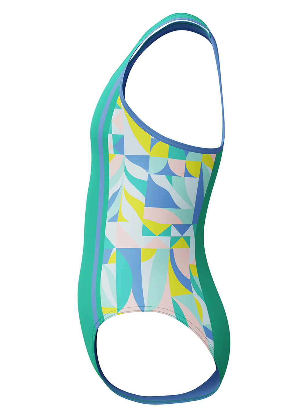 Speedo Girls' Printed Spliced Racerback One Piece Swimsuit (Little Kid, Big Kid) - Image 8