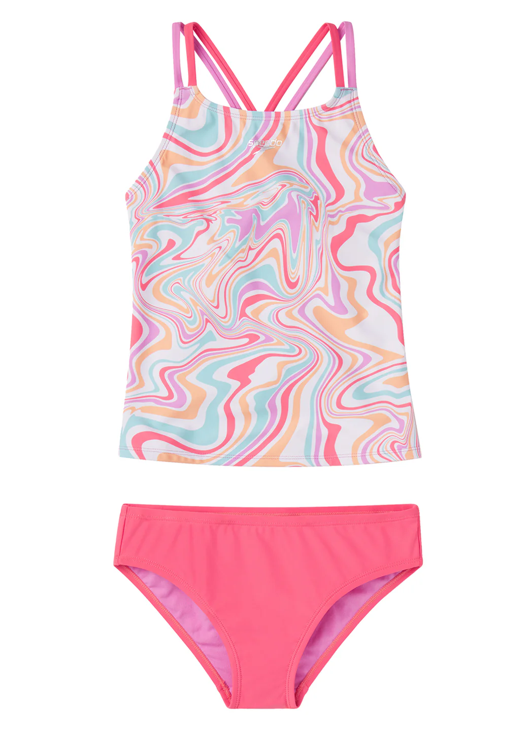 Speedo Girls' Printed Tankini Set (Big Kid) - Image 14
