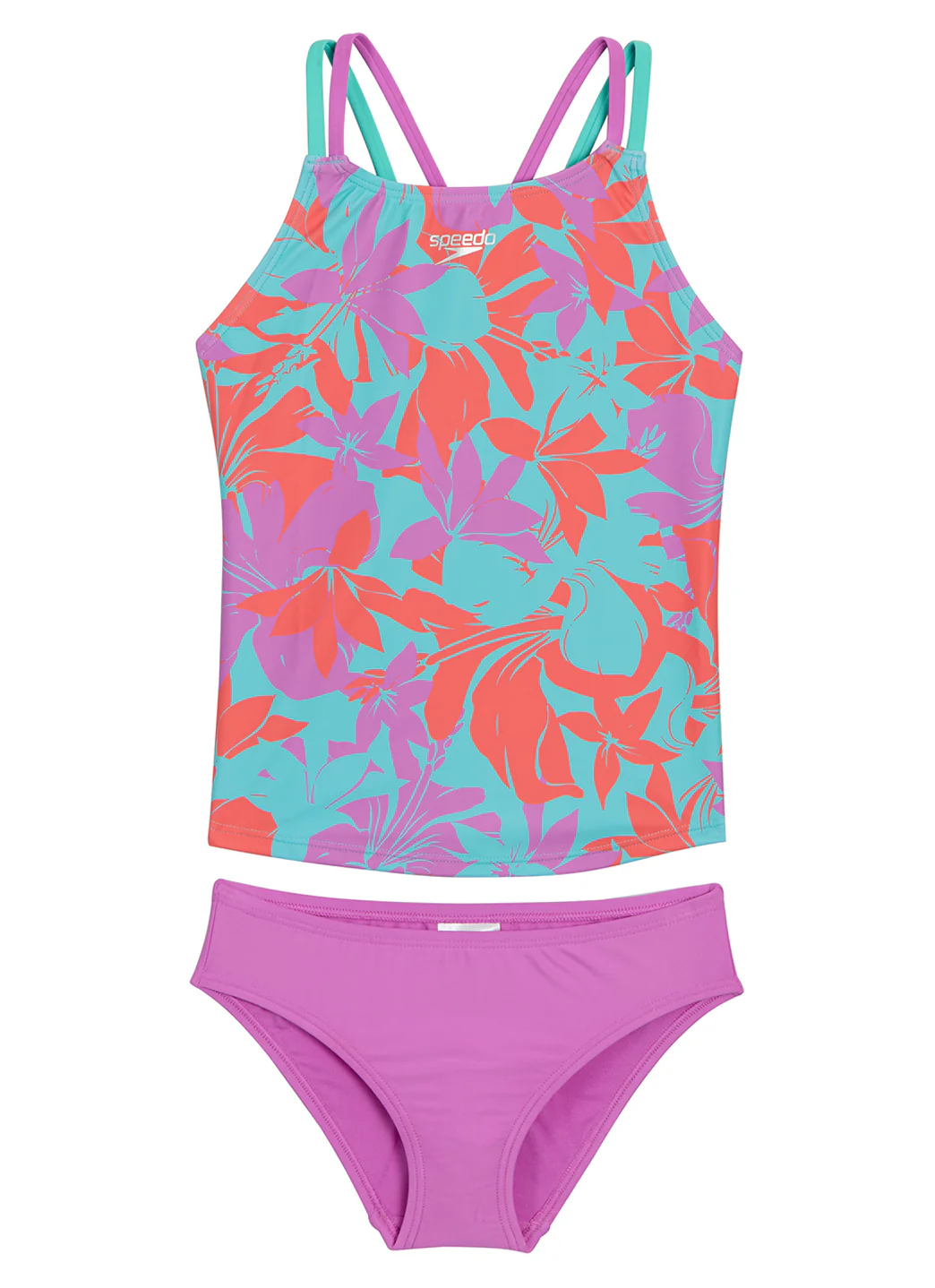 Speedo Girls' Printed Tankini Set (Big Kid) - Image 19