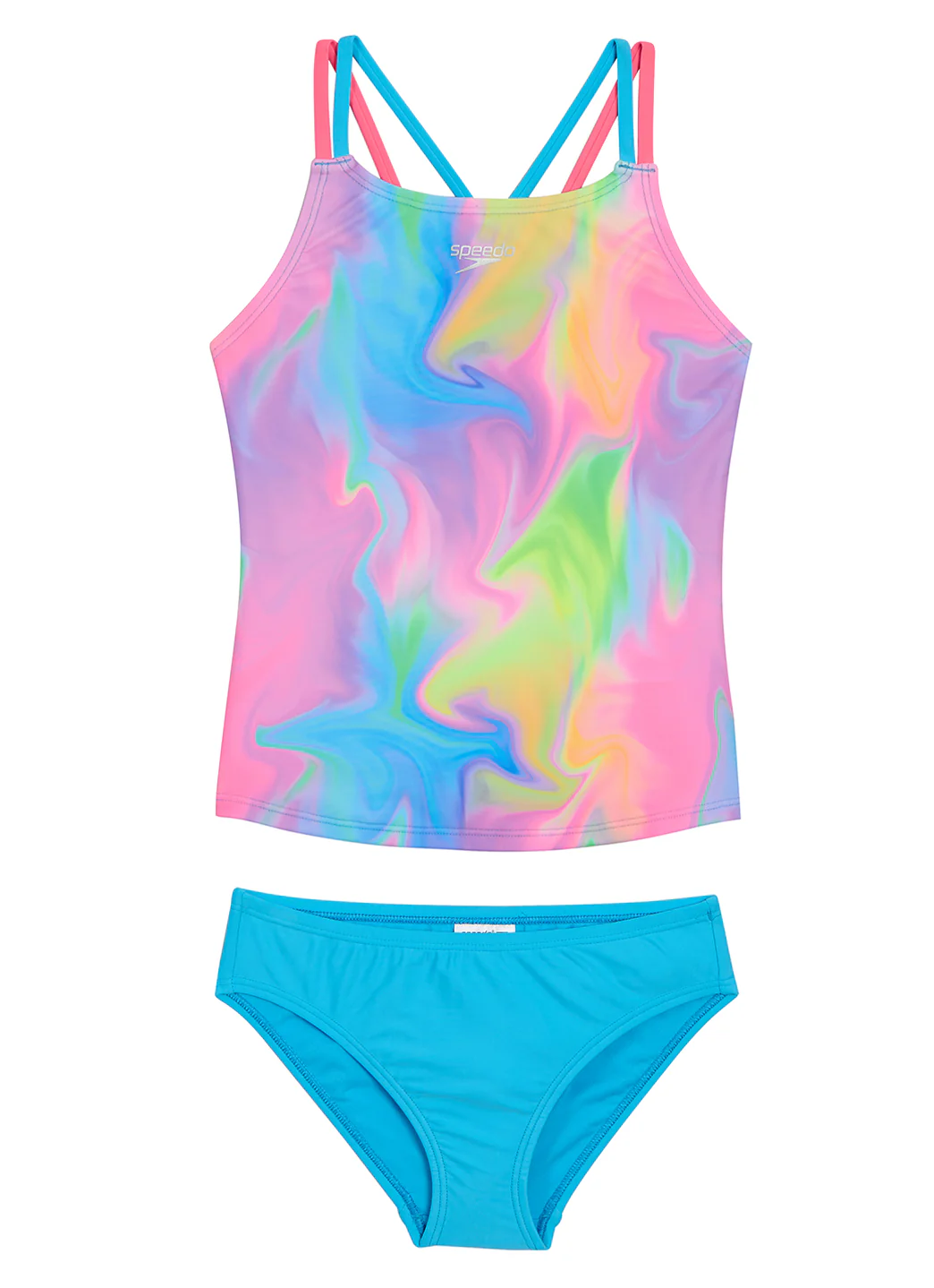 Speedo Girls' Printed Tankini Set (Big Kid) - Image 2