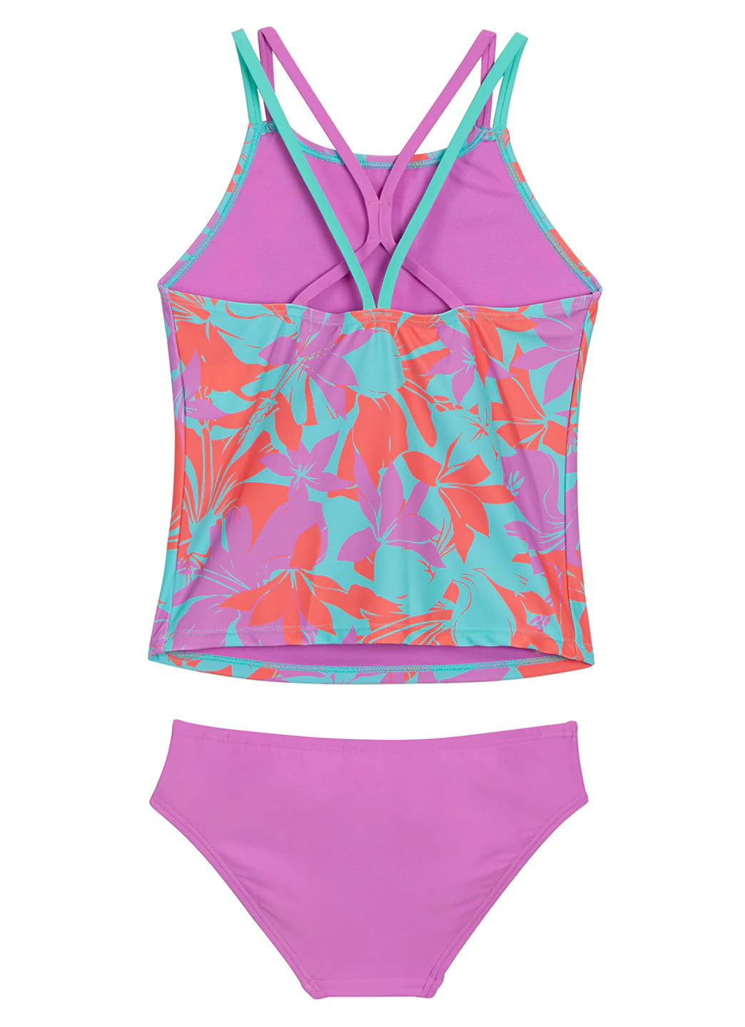 Speedo Girls' Printed Tankini Set (Big Kid) - Image 21