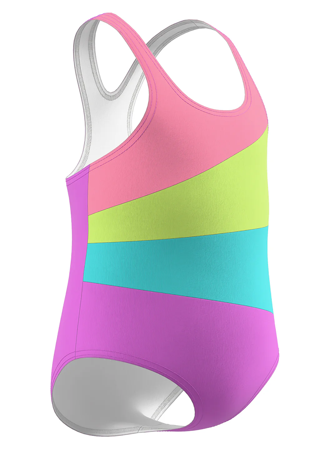 Speedo Girls' Radiating Splice One Piece Swimsuit (Baby, Toddler, Little Kid) - Image 10
