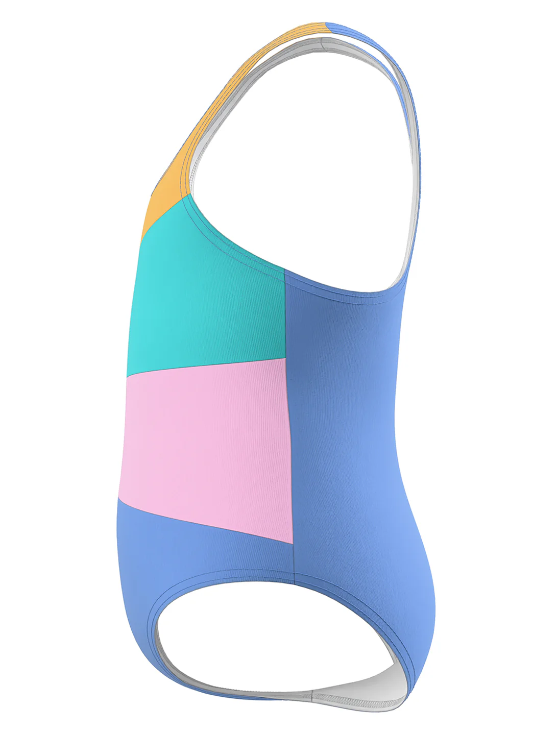 Speedo Girls' Radiating Splice One Piece Swimsuit (Baby, Toddler, Little Kid) - Image 4