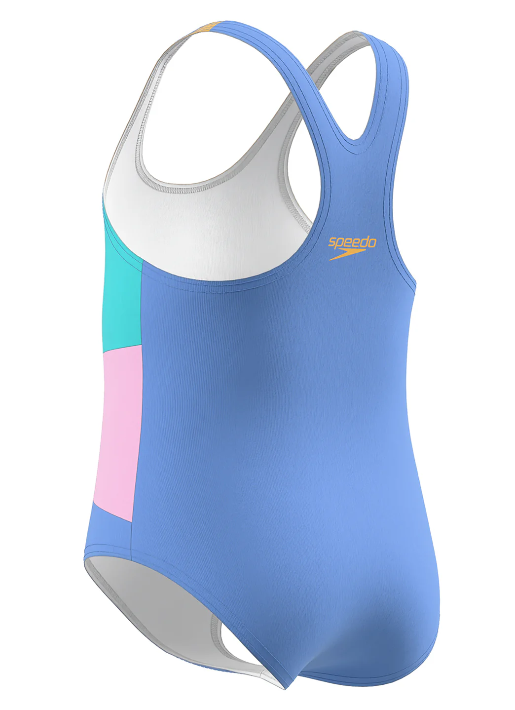 Speedo Girls' Radiating Splice One Piece Swimsuit (Baby, Toddler, Little Kid) - Image 6
