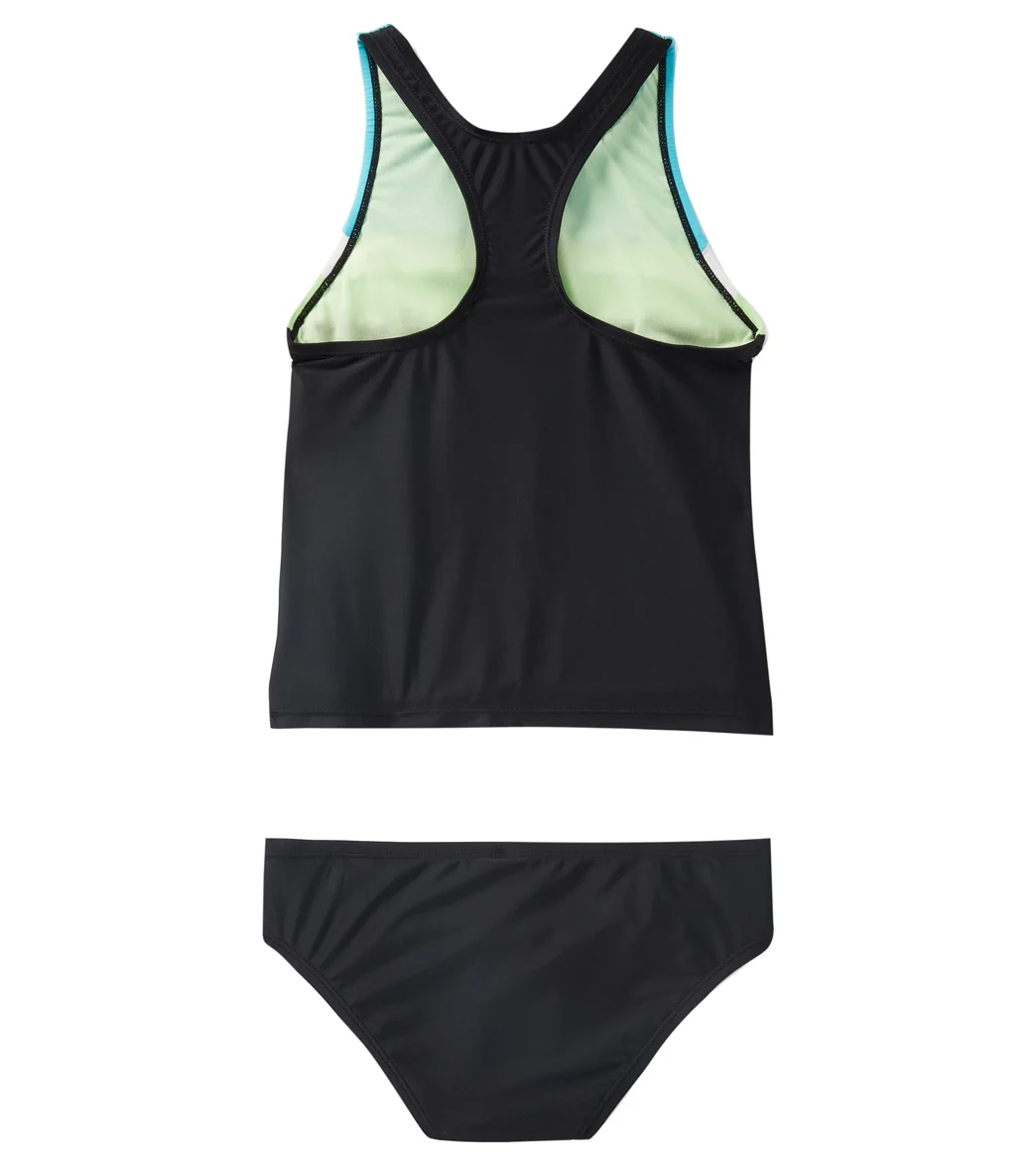 Speedo Girls' Solid Horizontal Splice Tankini Set (Big Kid) - Image 6