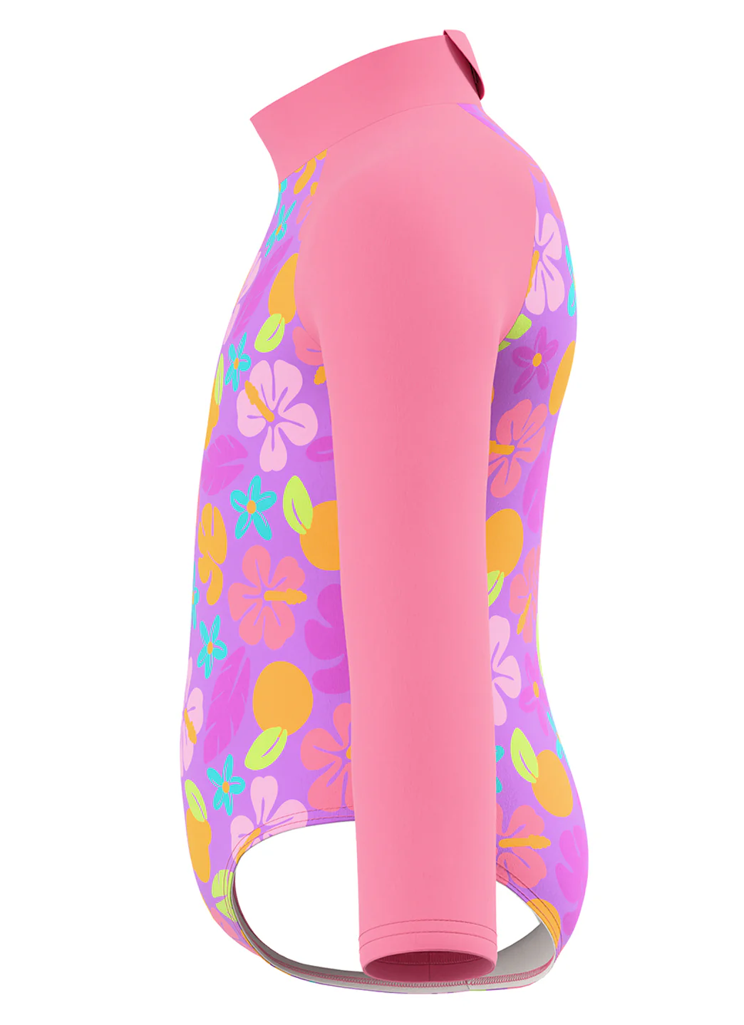 Speedo Girls' Tropical Print Long Sleeve One Piece Swimsuit (Baby, Toddler, Little Kid) - Image 4