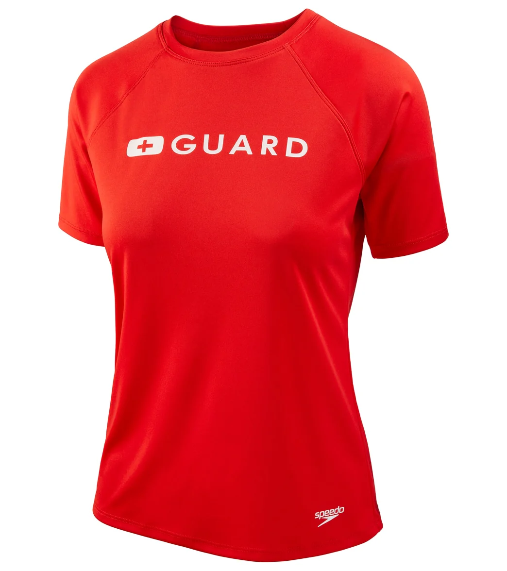 Speedo Lifeguard Women's Short Sleeve Solid Swim Tee - Image 8