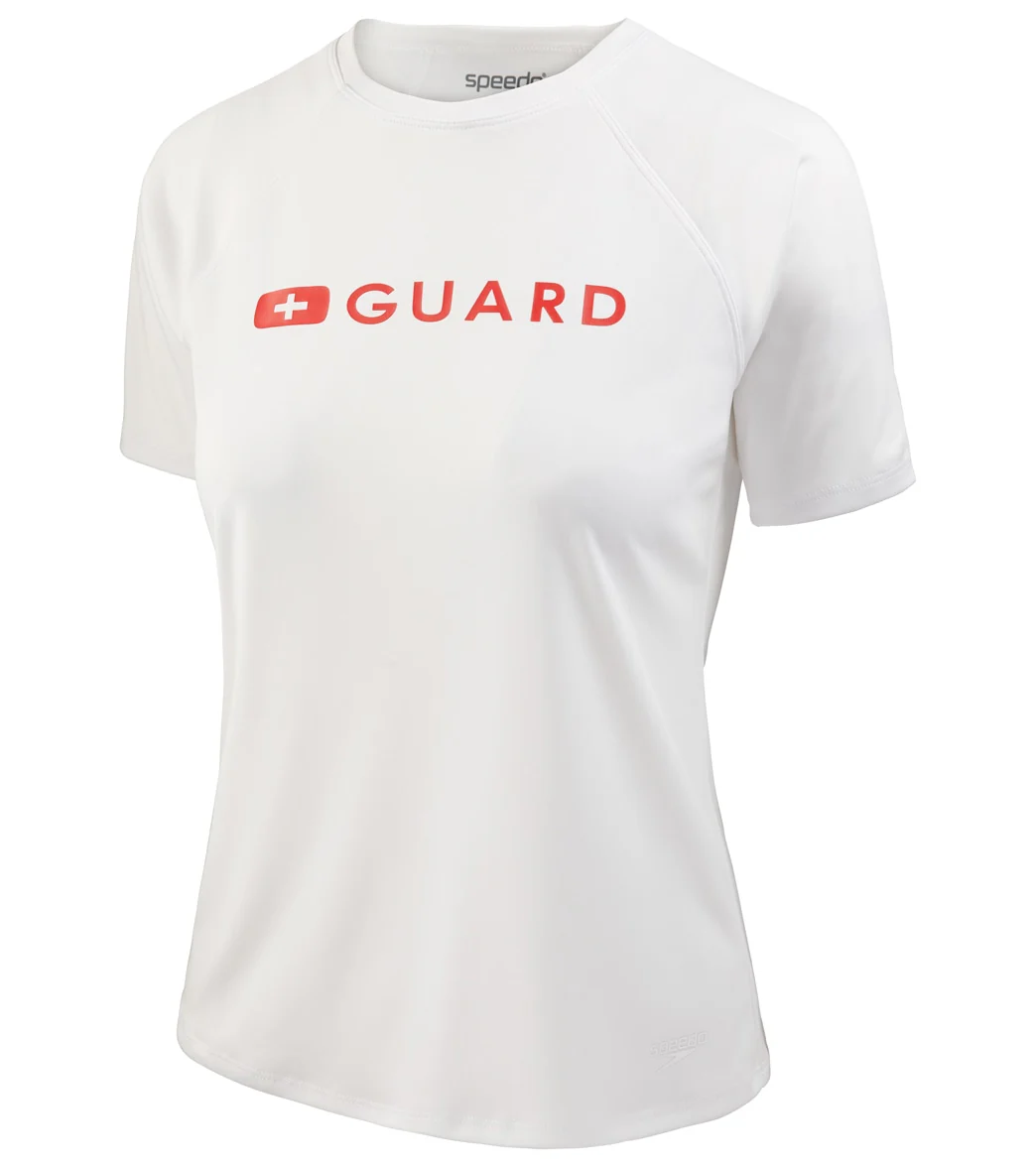 Speedo Lifeguard Women's Short Sleeve Solid Swim Tee - Image 9