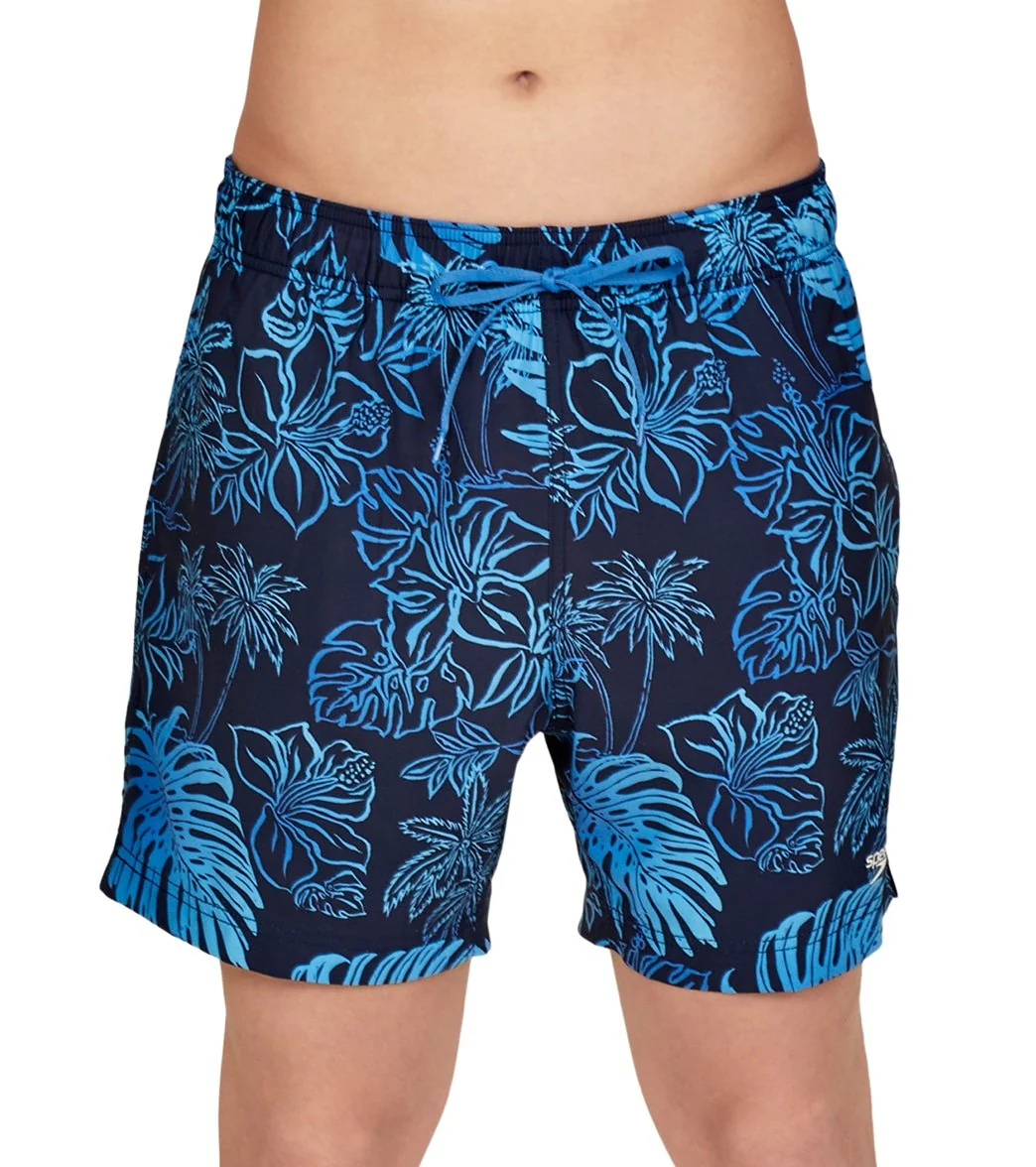 Speedo Men's 16" Coral Tides Redondo Edge Comfort Liner Swim Trunks - Image 7