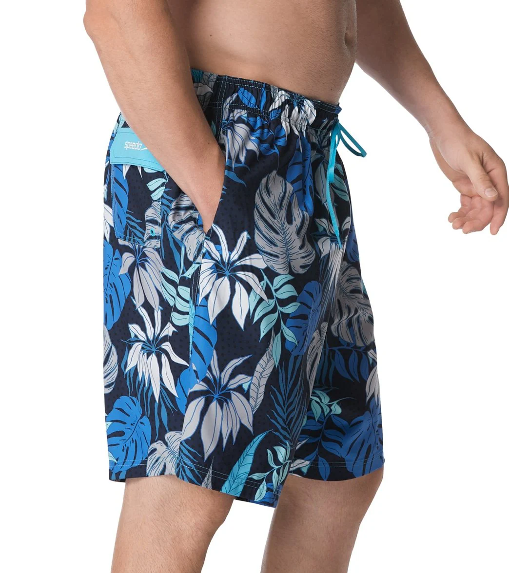 Speedo Men's 22" Big & Tall Hothouse Floral Redondo Edge Swim Trunks - Image 2