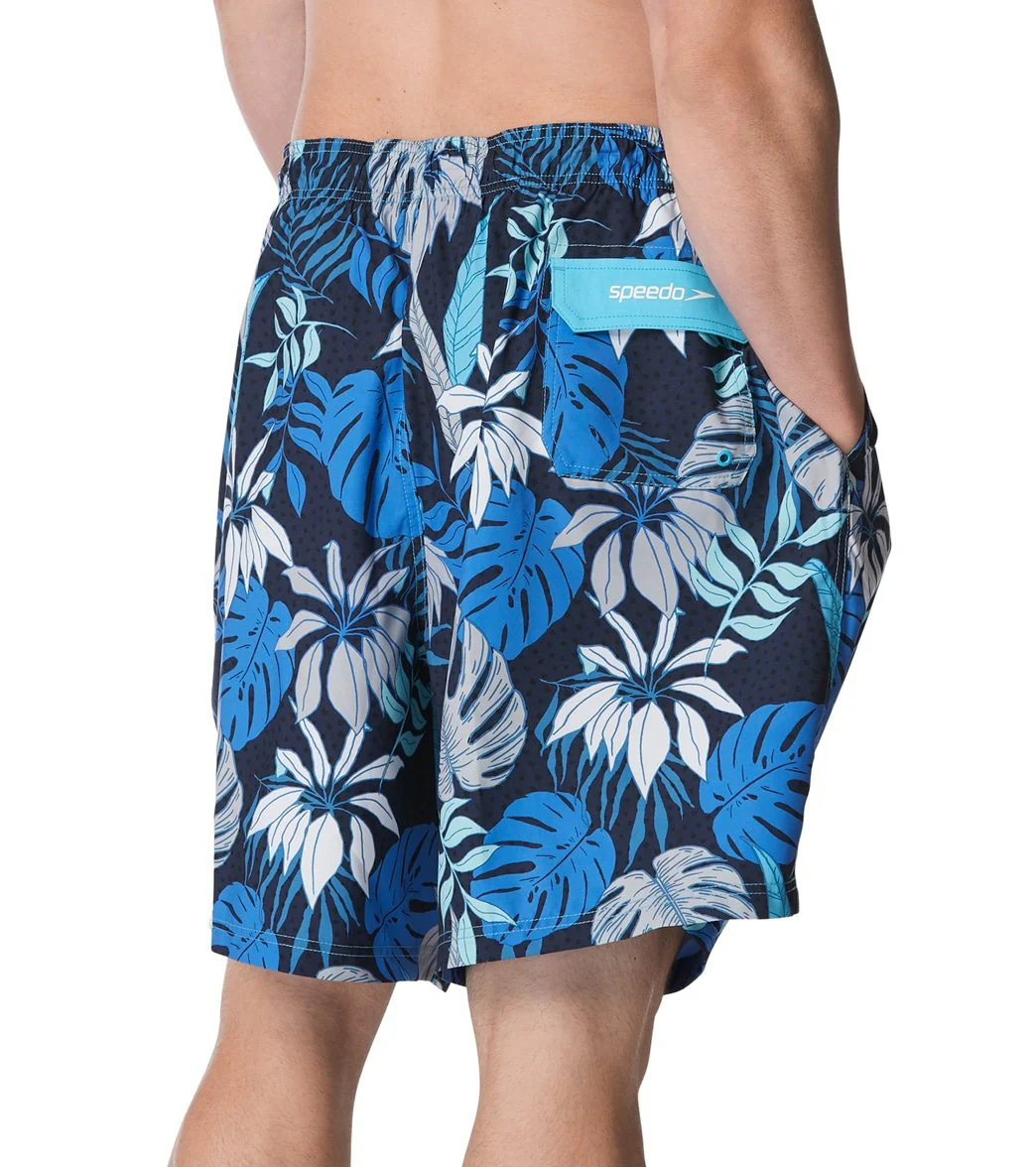 Speedo Men's 22" Big & Tall Hothouse Floral Redondo Edge Swim Trunks - Image 3