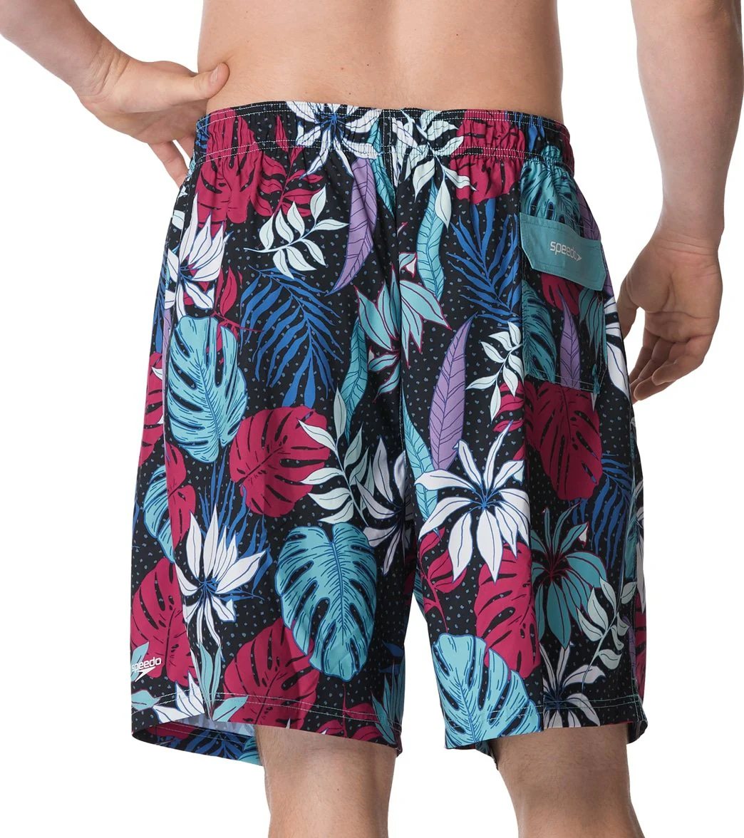 Speedo Men's 22" Big & Tall Hothouse Floral Redondo Edge Swim Trunks - Image 8