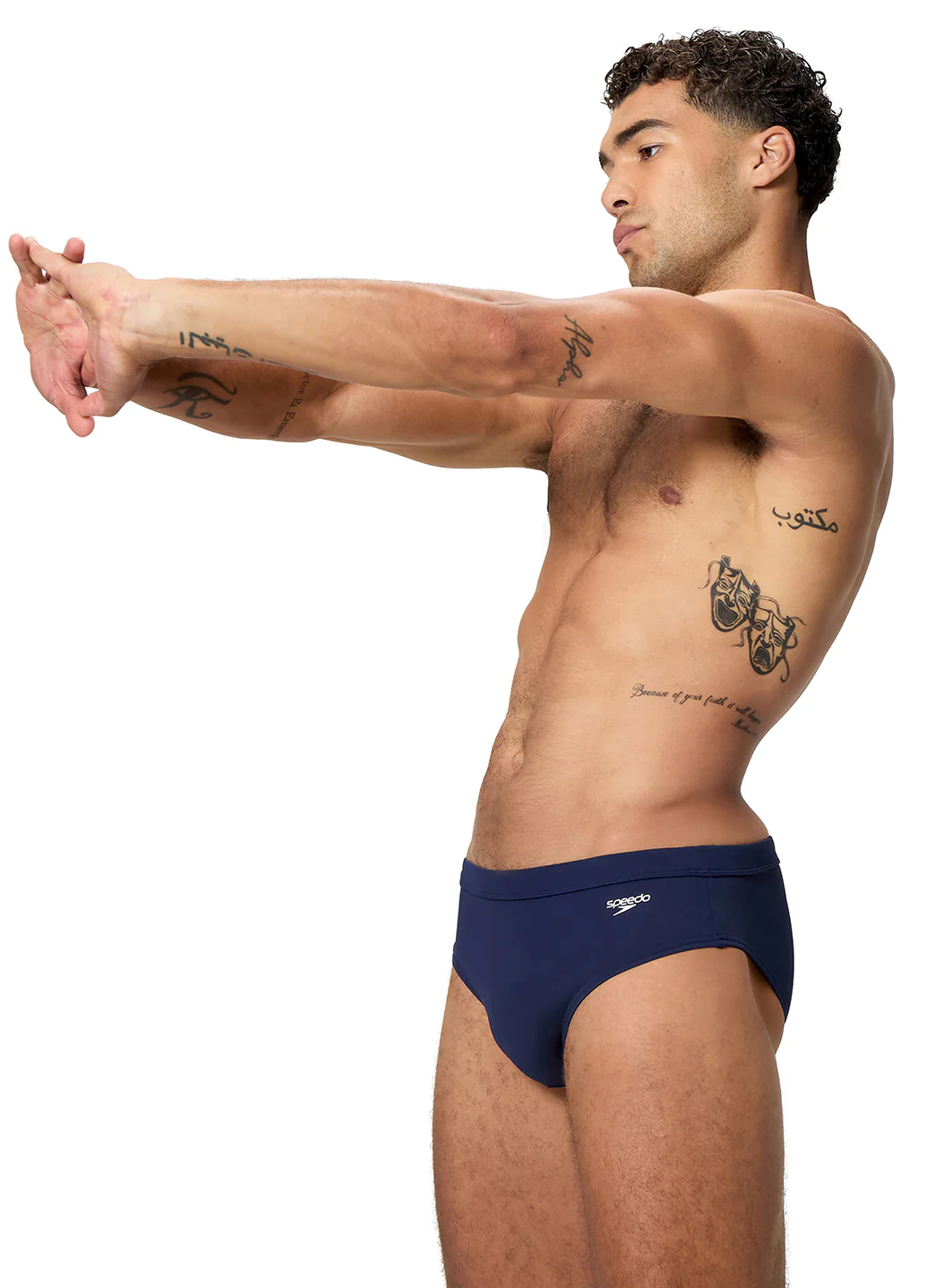Speedo Men's 3" Solid The Speedo Brief Swimsuit - Image 31