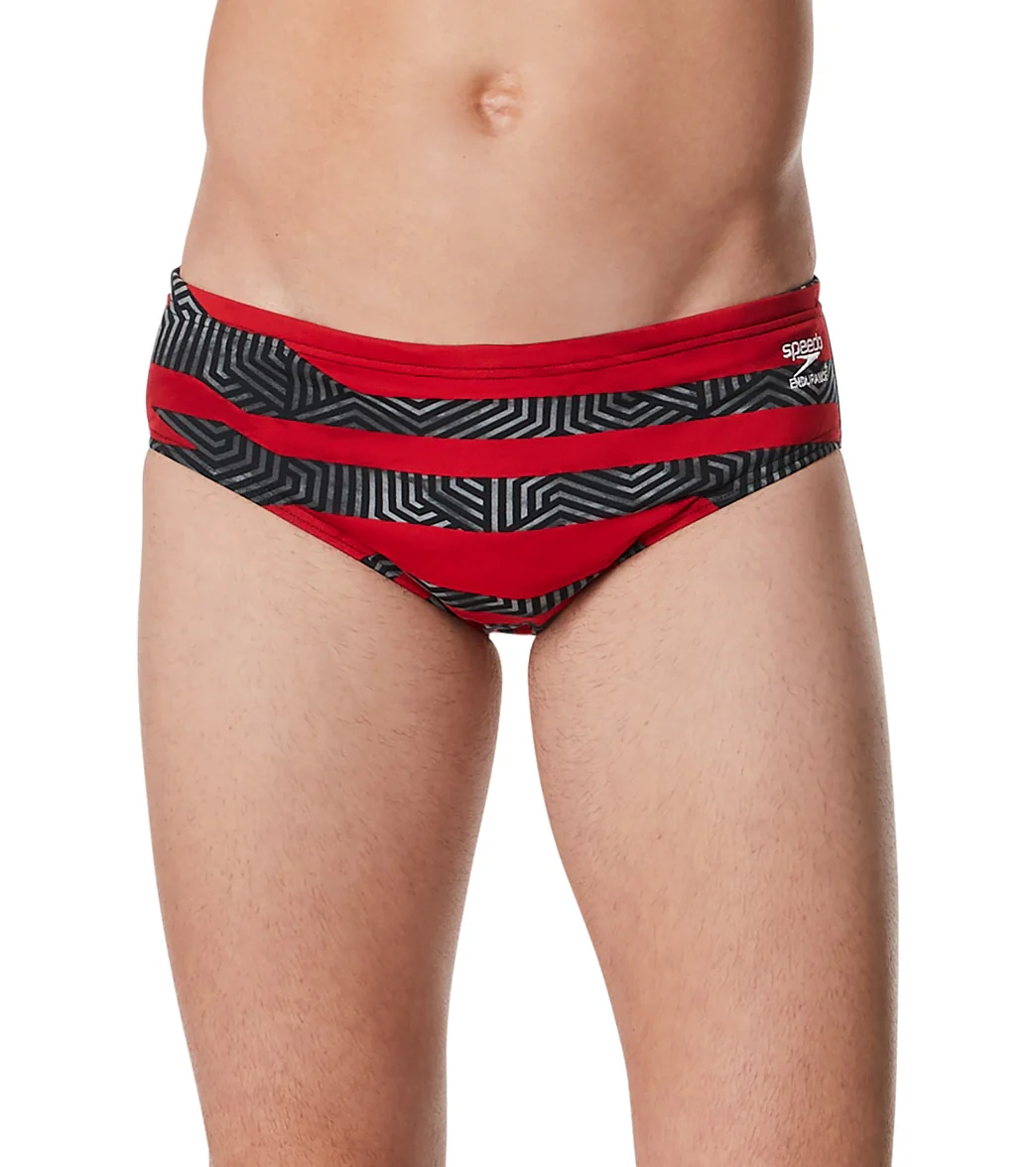Speedo Men's Contort Stripes Brief Swimsuit - Image 28