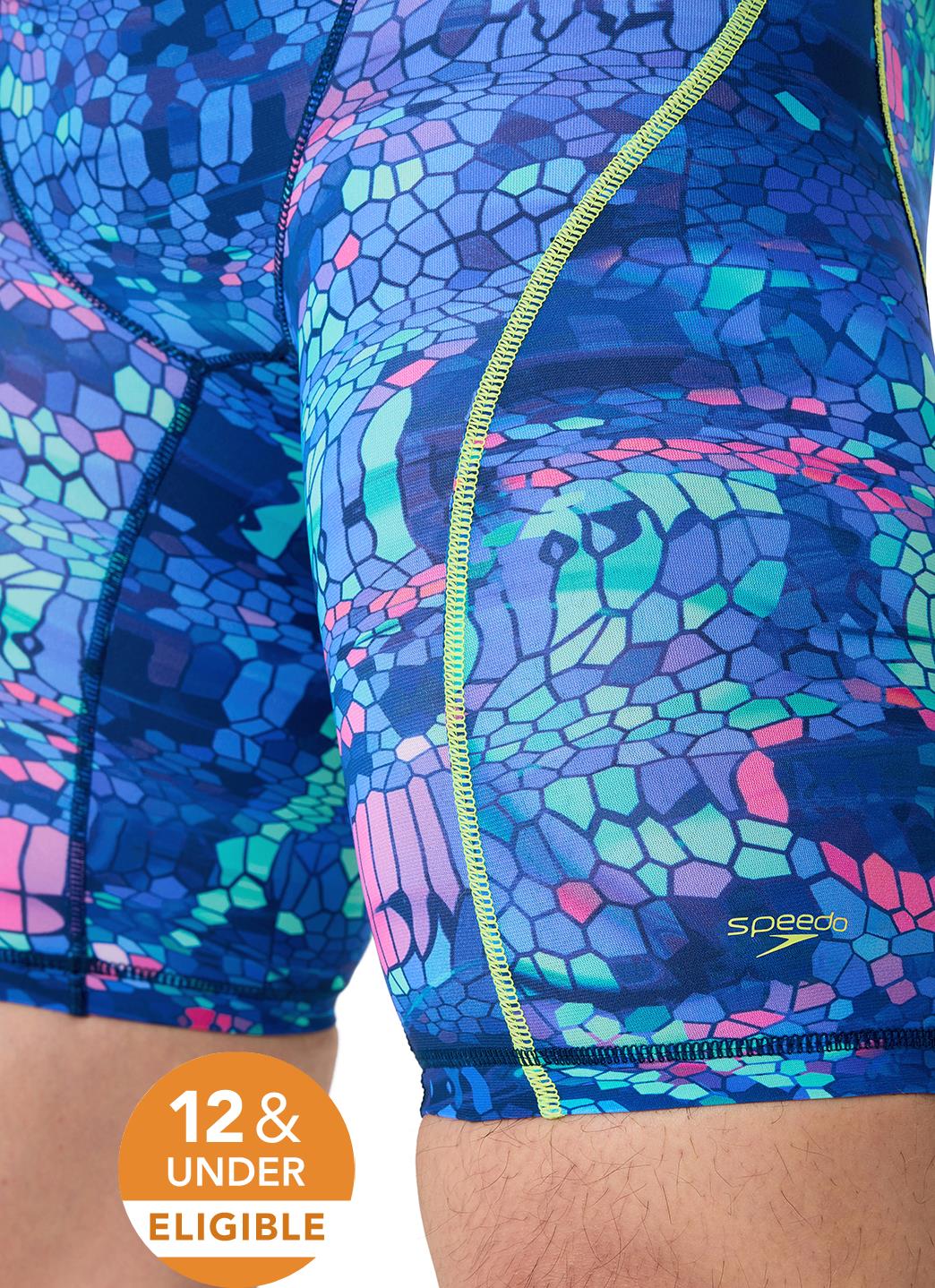 Speedo Men's Fastskin Printed Hyperspark Jammer Tech Suit Swimsuit - Image 23
