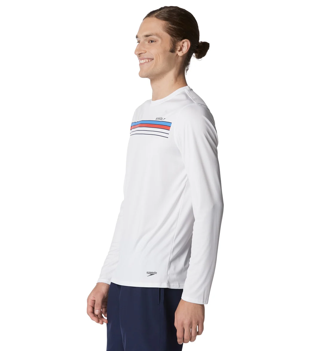 Speedo Men's Graphic Long Sleeve Swim Shirt - Image 2