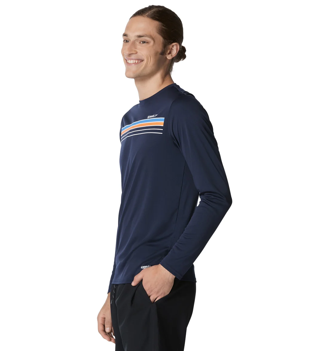 Speedo Men's Graphic Long Sleeve Swim Shirt - Image 7