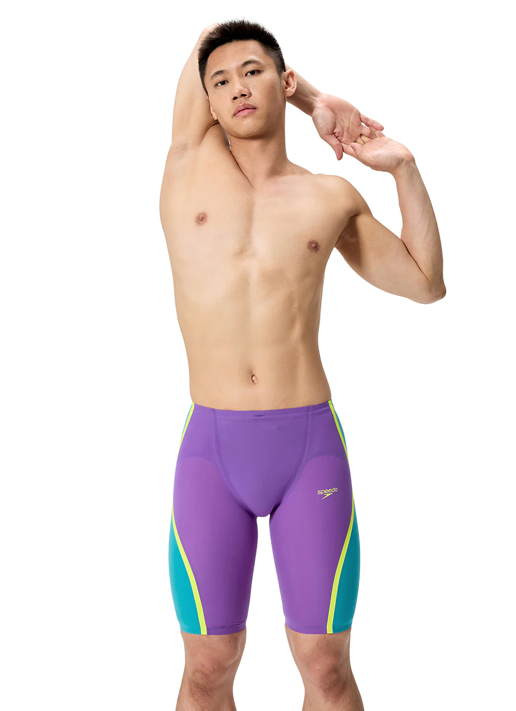 Speedo Men's LZR Intent 2.0 High Waist Jammer Tech Suit Swimsuit - Image 24