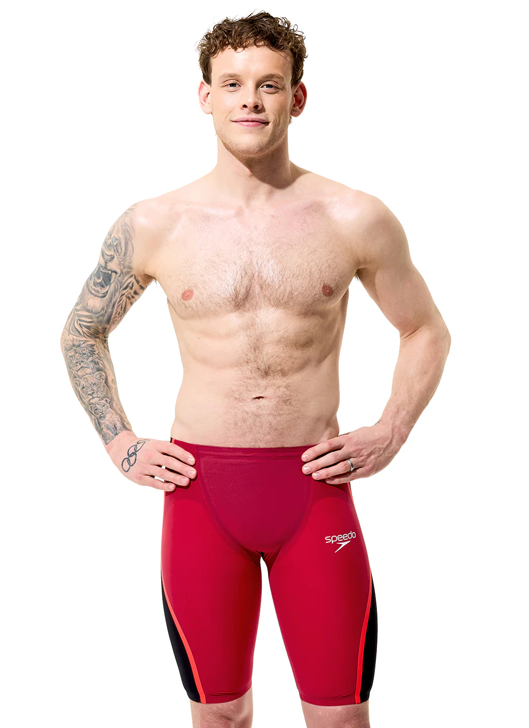 Speedo Men's LZR Intent 2.0 High Waist Jammer Tech Suit Swimsuit - Image 65