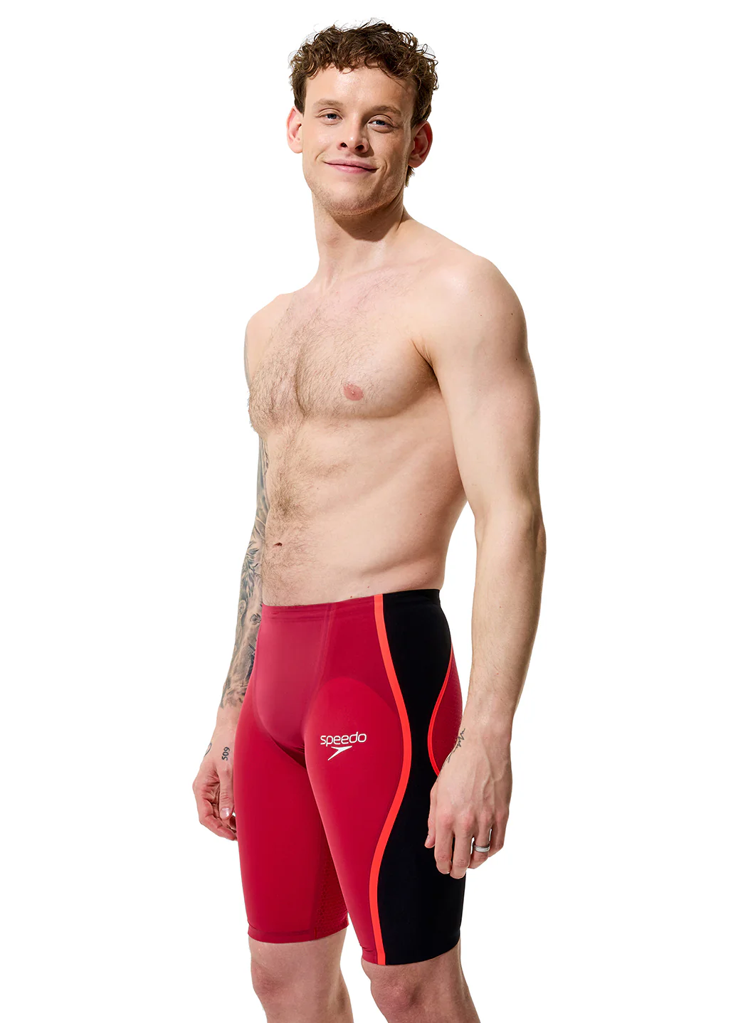 Speedo Men's LZR Intent 2.0 High Waist Jammer Tech Suit Swimsuit - Image 67