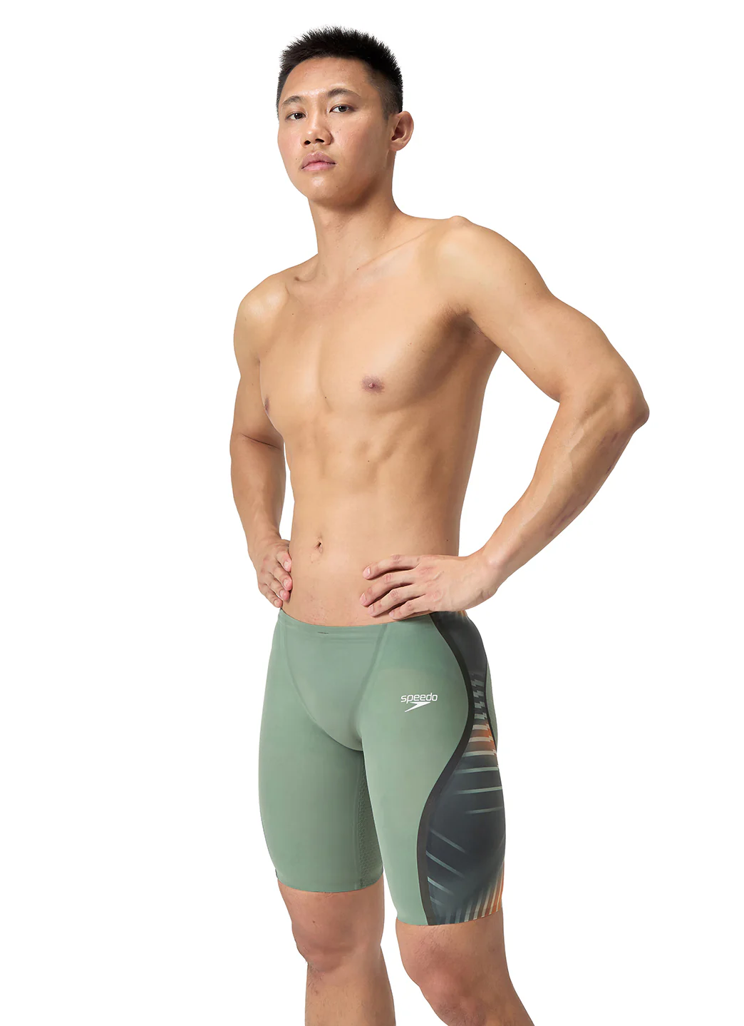 Speedo Men's LZR Intent 2.0 Printed Jammer Tech Suit Swimsuit - Image 4