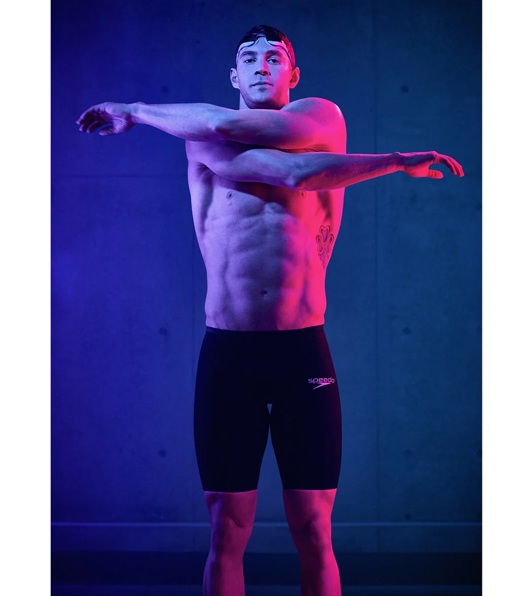 Speedo Men's LZR Valor 2.0 High Waist Jammer Tech Suit Swimsuit - Image 16