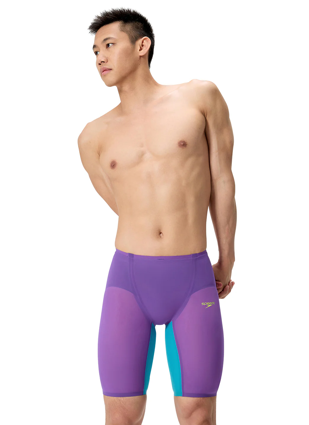 Speedo Men's LZR Valor 2.0 High Waist Jammer Tech Suit Swimsuit - Image 27