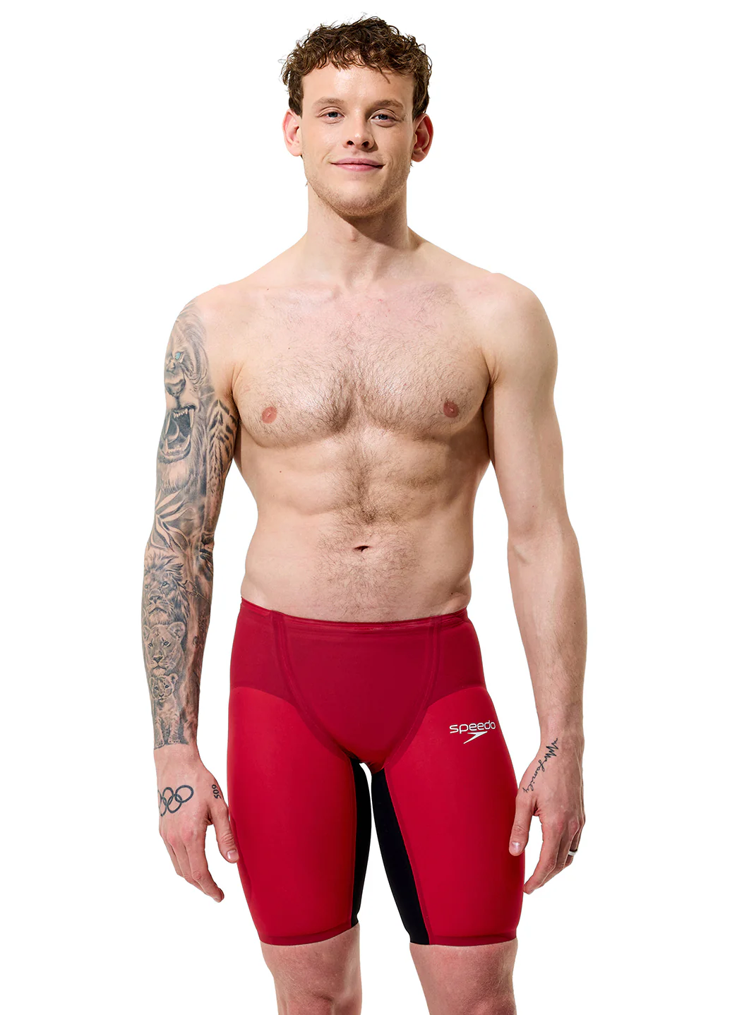 Speedo Men's LZR Valor 2.0 High Waist Jammer Tech Suit Swimsuit - Image 86