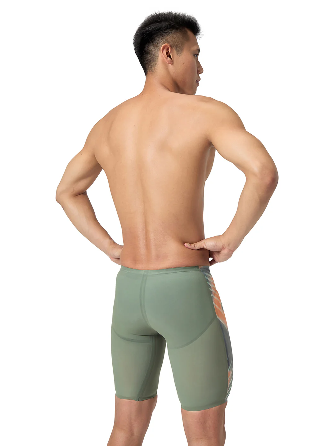 Speedo Men's LZR Valor 2.0 Printed Jammer Tech Suit Swimsuit - Image 5