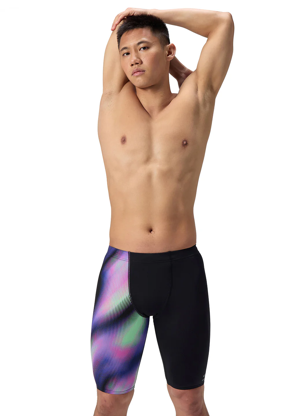 Speedo Men's One-Leg Printed Jammer Swimsuit - Image 3