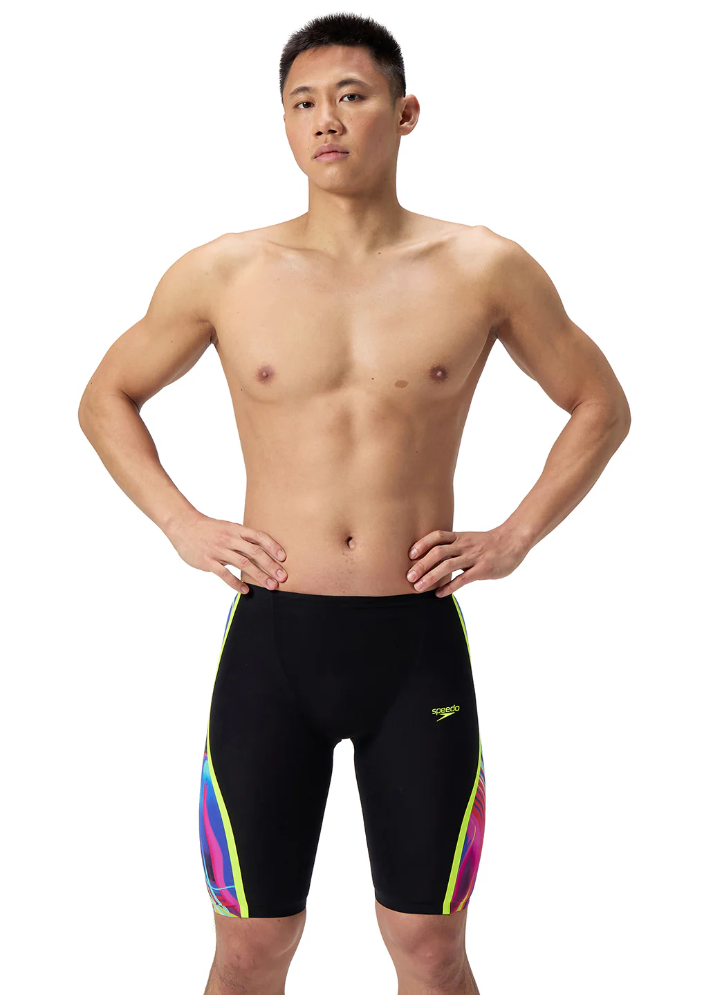 Speedo Men's Printed LZR Intent 2.0 High Waist Jammer Tech Suit Swimsuit - Image 2