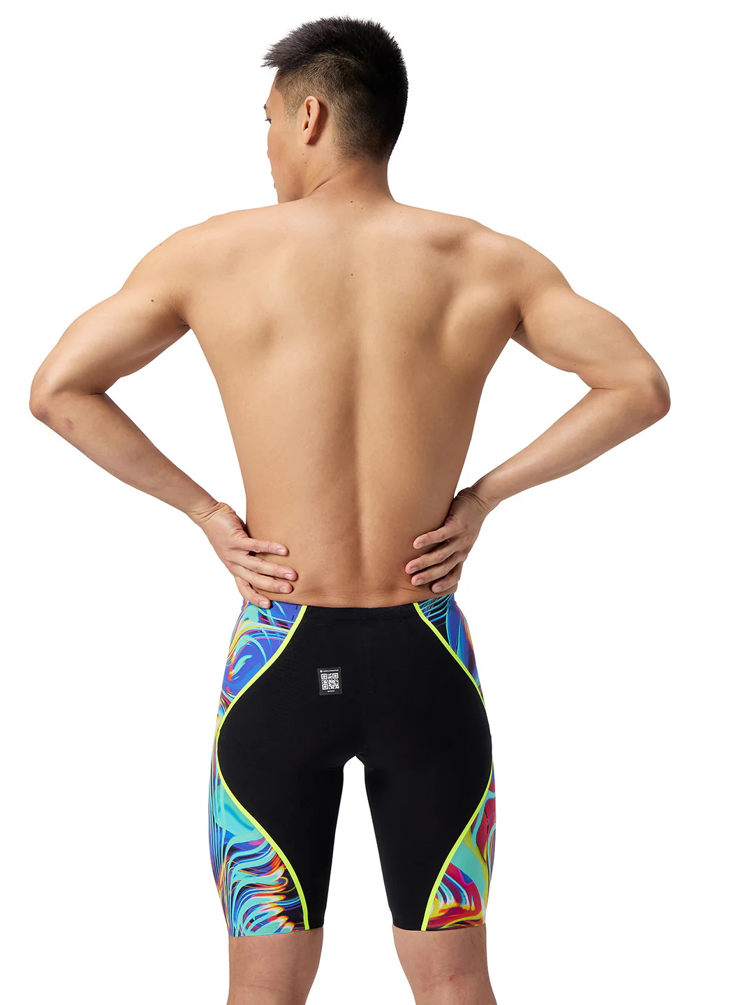 Speedo Men's Printed LZR Intent 2.0 High Waist Jammer Tech Suit Swimsuit - Image 5