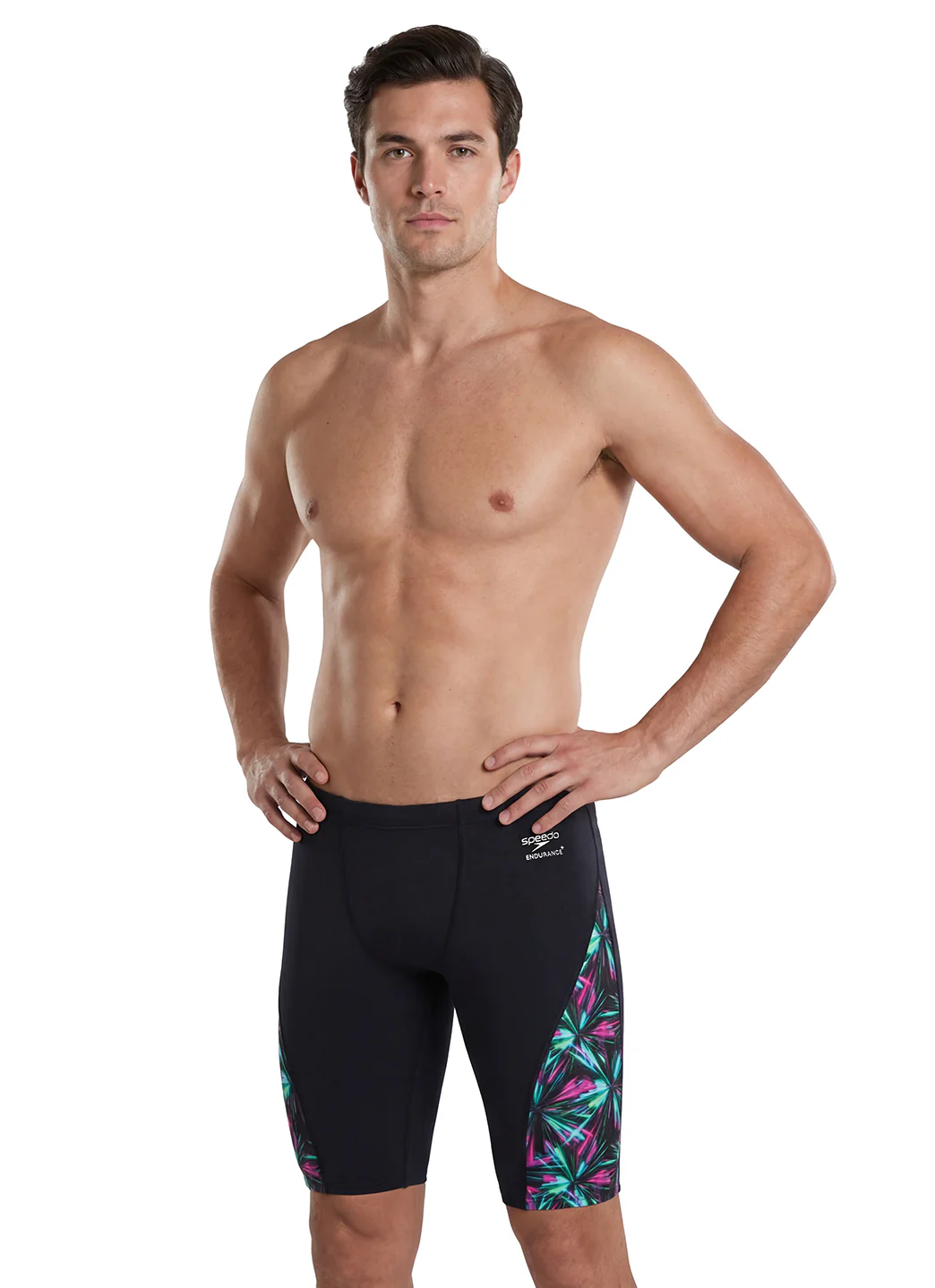 Speedo Men's Printed Splice Jammer Swimsuit - Image 3