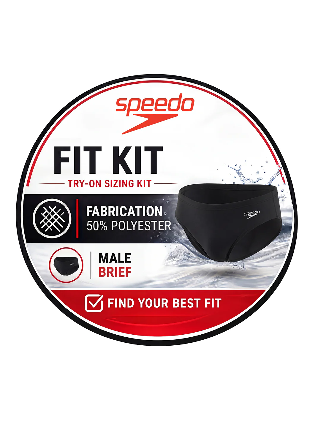 Speedo Polyester Blend Fit Kit Brief