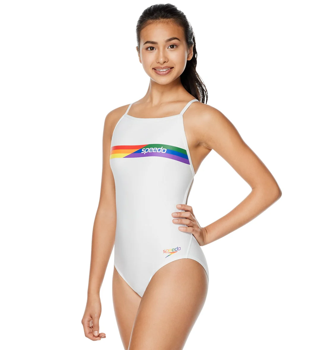 Speedo Pride Women's Graphic One Back One Piece Swimsuit - Image 15