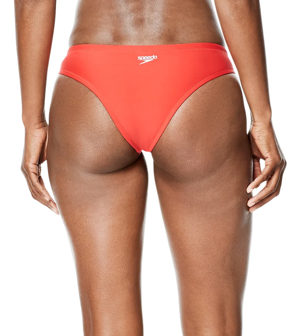 Speedo Pride Women's Solid Cheeky Hipster Bikini Bottom - Image 12