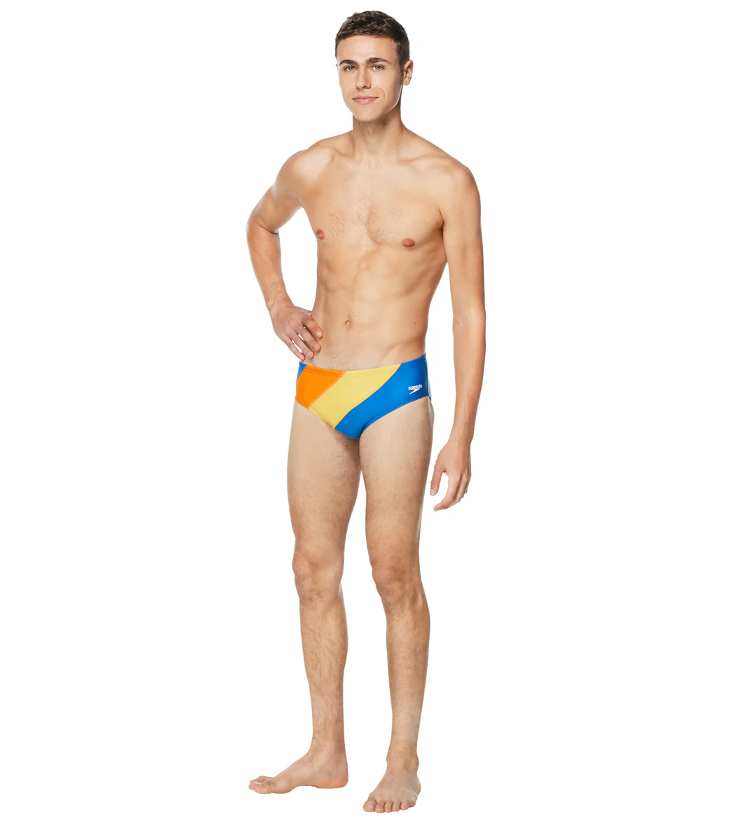 Speedo Vibe Men's Color Blocked One Brief Swimsuit - Image 45