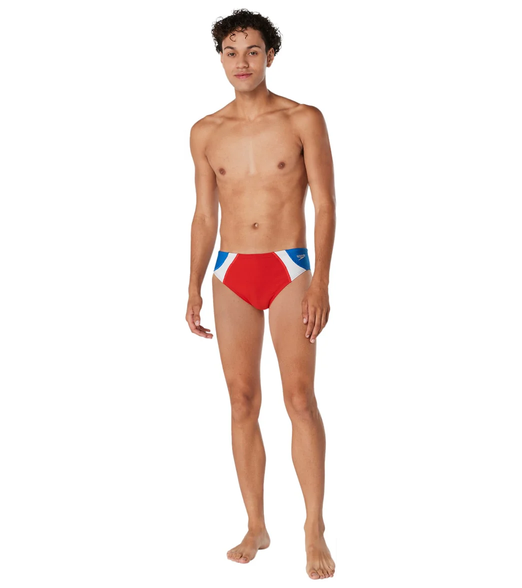 Speedo Vibe Men's Dual Colorblock One Brief Swimsuit - Image 4